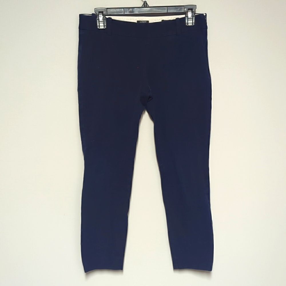 J Crew Blue Stretch Minnie Dress Pants - Picture 1 of 8